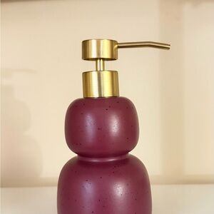 Elegant Purple Soap Dispenser